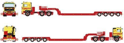 VOLVO F12 6x2 avec remorque porte-engins 4 essieux – Image 4