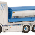 SCANIA R Highline 8x4 porteur amplirol avec container à asphalt