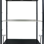 Vitrine de présentation 2 niveaux avec éclairage LED