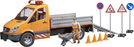 MERCEDES Sprinter de chantier avec personnage et accessoires de chatiers