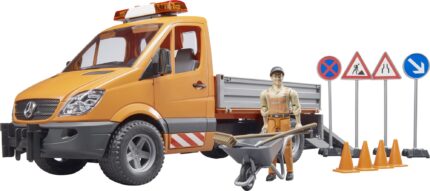 MERCEDES Sprinter de chantier avec personnage et accessoires de chatiers – Image 3