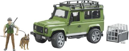 LAND ROVER avec chasseur et chien