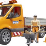 Camionnette de chantier MERCEDES Sprinter avec personnage et accessoires de chatniers