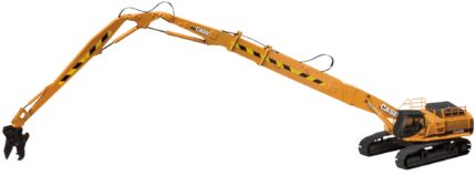 CASE CX800 Excavatrice avec bras de démolition télescopique