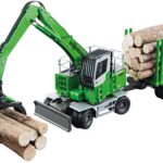 SENNEBOGEN 735E Pelle forestière avec remorque