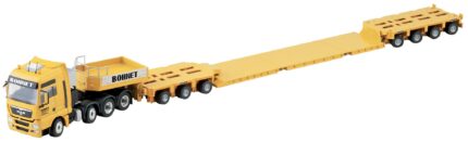 MAN TGX XXL 8x4 avec remorque porte-engins 3+4 essieux – Image 2