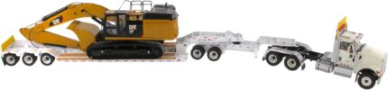 IH HX520 6x4 avec remorque porte-engins et pelle CAT 349F – Image 2