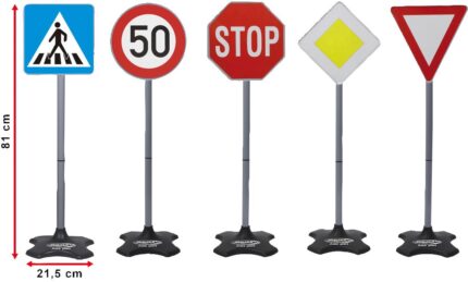 Panneaux de signalisation, 5 Pièces
