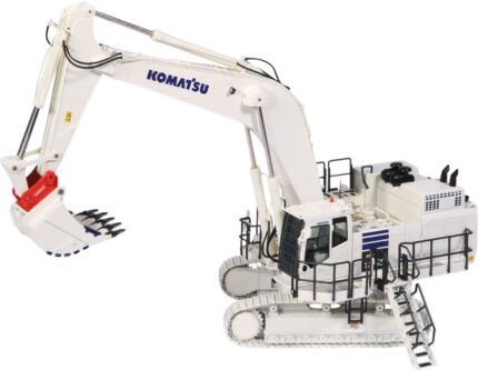 KOMATSU PC1250-11 Pelle sur chenilles avec atache rapide et accessoires adaptables, Excavatrice, Blanche