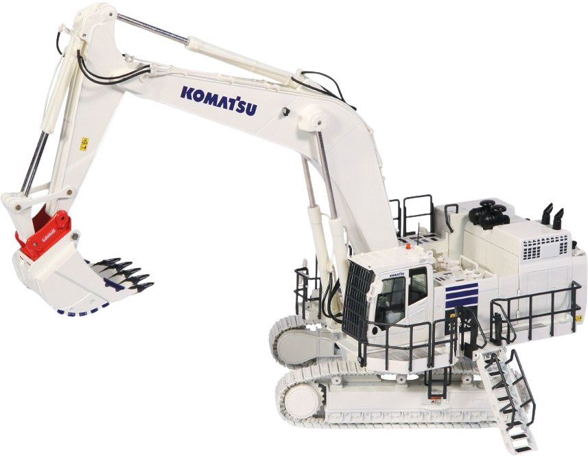 KOMATSU PC1250-11 Pelle sur chenilles avec atache rapide et accessoires adaptables, Excavatrice, Blanche – Image 1