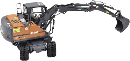 ATLAS 160W Pelle sur pneus jumelées MITAS – Image 4