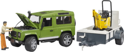 LAND ROVER avec remorque et Mini pelle JCB – Image 5