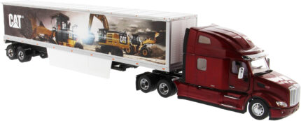 PETERBILT 579 6x4 avec remorque tolée 2 essieux, Design CATERPILLAR – Image 3