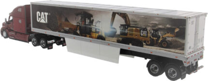 PETERBILT 579 6x4 avec remorque tolée 2 essieux, Design CATERPILLAR – Image 4