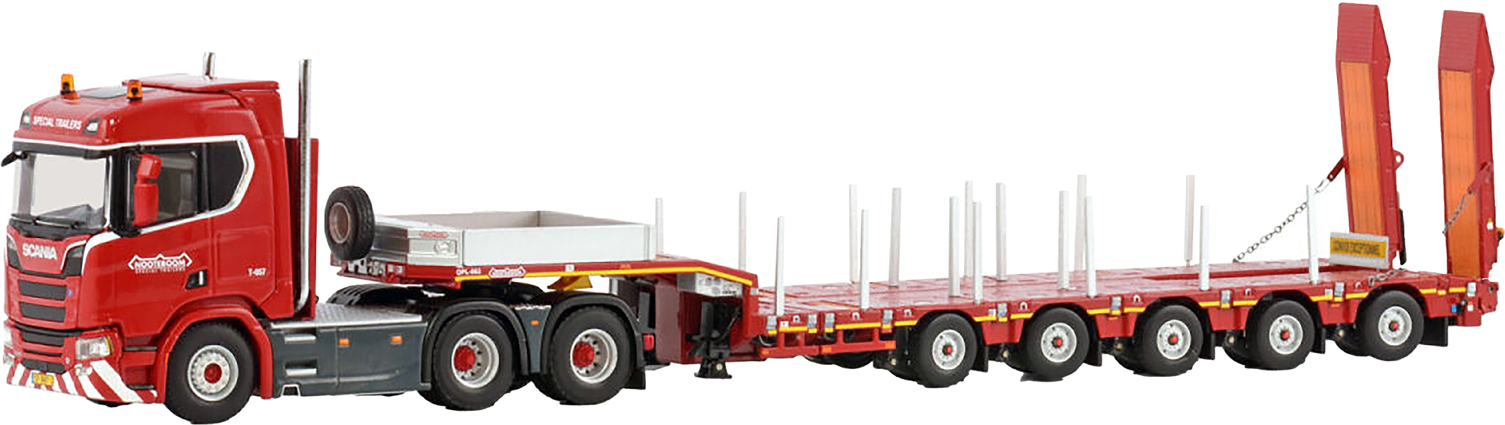 WSI5983001 SCANIA R Normal 6x4 avec remorque porte-engins à rampes 5 essieux – Image 1