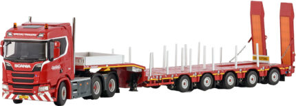 SCANIA R Normal 6x4 avec remorque porte-engins à rampes 5 essieux – Image 4