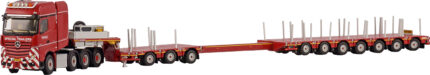 MERCEDES Actros GigaSpace 8x4 avec remorque porte-engins 3+7 essieux – Image 4