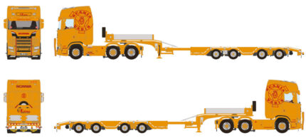 SCANIA S Highline 6x2 avec remorque porte-engins 4 essieux – Image 5