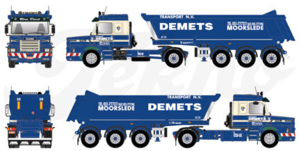 SCANIA 143 Torpedo 6x2 avec benne 3 essieux – Image 5