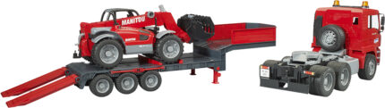 Camion porte-engins MAN TGA avec chargeur télecopique MANITOU – Image 6