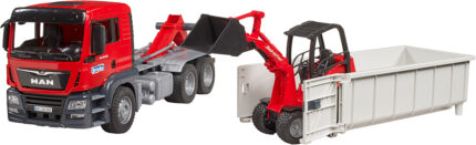 Camion à container déposable MAN avec chargeur SCHAFFER – Image 4
