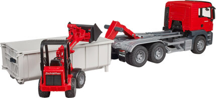Camion à container déposable MAN avec chargeur SCHAFFER – Image 3