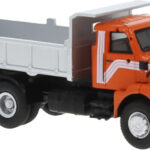 VOLVO N10 6x4 benne, orange et gris