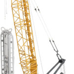 LIEBHERR HS 8130.1 Grue à cables sur chenilles avec benne preneuse
