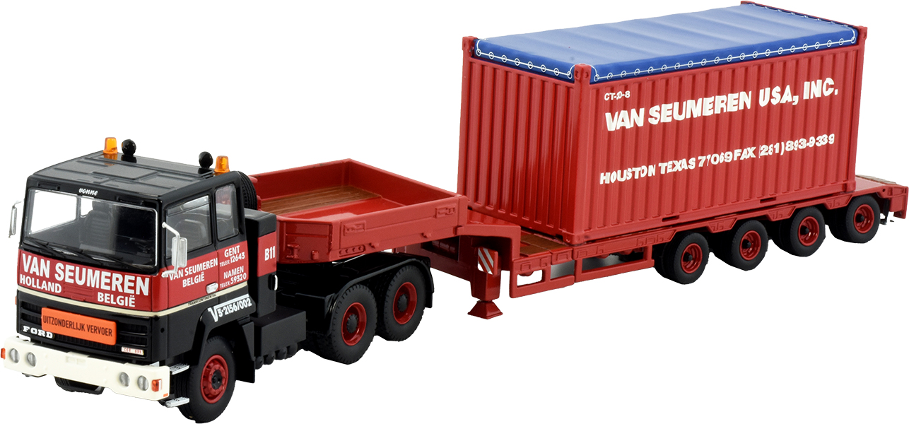 TEKN85089 FORD Transcontinental 6x4 avec remorque porte-engins 2 essieux – Image 1