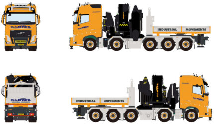 VOLVO FH4 Globetrotter 10x4 plateau avec grue PALFINGER PK 165.002 TEC 7 – Image 2
