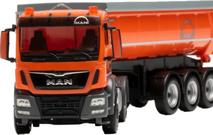 MAN TGS M 4x2 avec benne 3 essieux, orange – Image 4