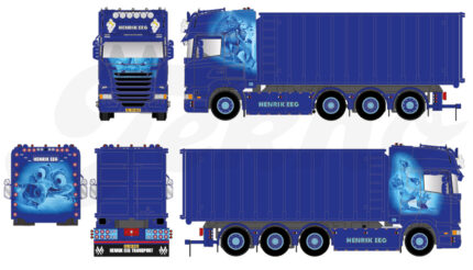 SCANIA R Topline 8x4 porteur amplirol avec container 40 m3 – Image 5