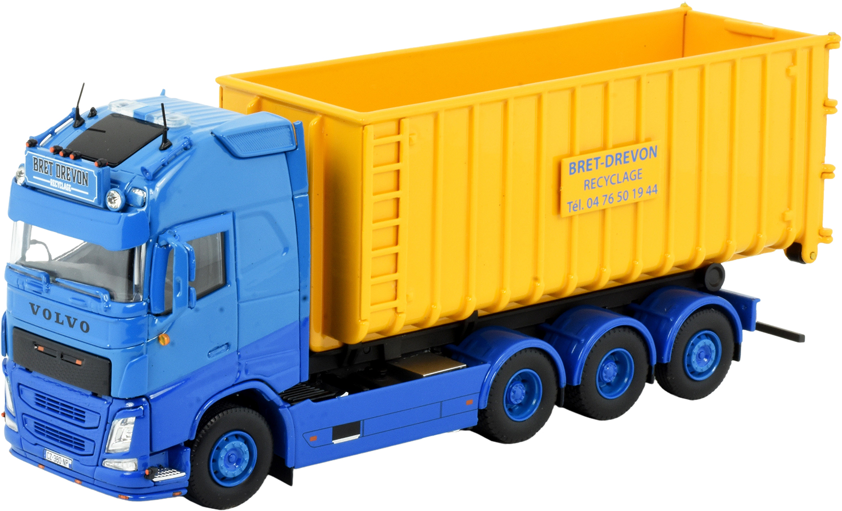 TEKN85176 VOLVO FH4 Globetrotter XL 6x4 porteur amplirol avec container 40 m3 – Image 1