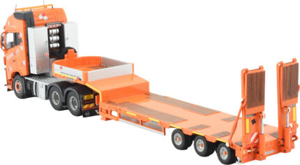 VOLVO FH4 Globetrotter XL 6x4 avec remorque porte-engins 3 esieux – Image 3