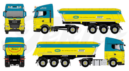 MAN TGX GM 4x2 avec benne 3 essieux – Image 5