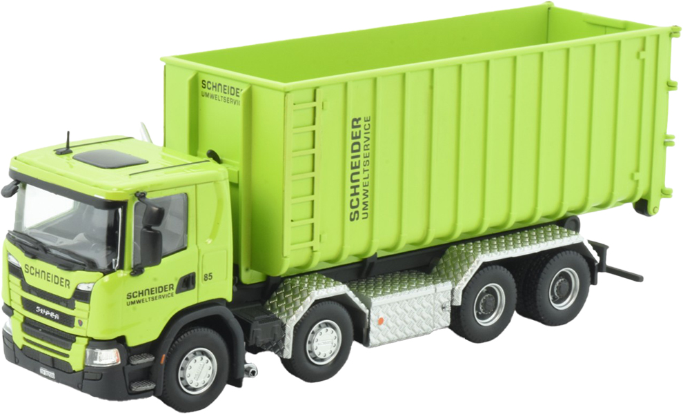 TEKN85720 SCANIA G Lowline 8x2 amplirol avec container – Image 1
