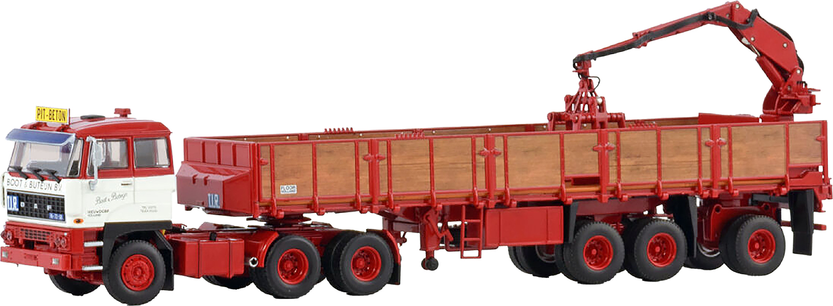 WSI01-4354 DAF 2800 6x4 avec remorque à briques 3 essieux – Image 1