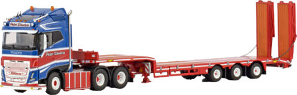 VOLVO FH5 Globetrotter XL 6x2 avec remorque porte-engins à rampes 3 essieux – Image 3
