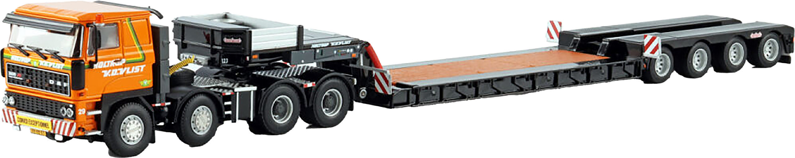 WSI01-4126 DAF 3600 8x4 avec remorque porte-engins 4 essieux – Image 1