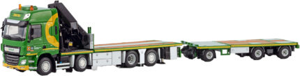 DAF CF SC 8x2 porteur avec grue PALFINGER 65002 et remorque plateau ZWATRA – Image 4