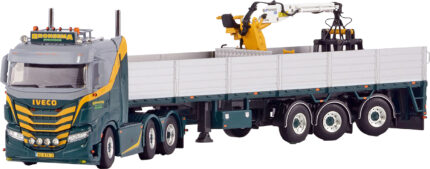 IVECO S-Way AS Low 6x2 avec remorque à briques 3 essieux – Image 4