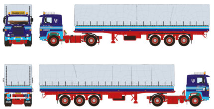 SCANIA 141 4x2avec remorque bachée 3 essieux – Image 5