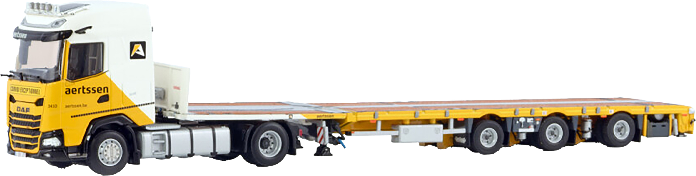 T+T Aankondiging DAF XG 4x2 avec remorque plateau 3 essieux – Image 1