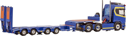SCANIA R Normal 6x2 avec remorque porte-engins 4 essieux a rampes – Image 3