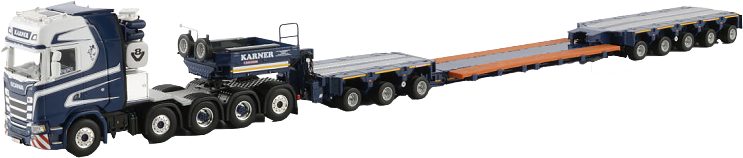 WSI01-4290 SCANIA S Highline 10x4 avec remorque porte-engins 3+5 essieux – Image 1