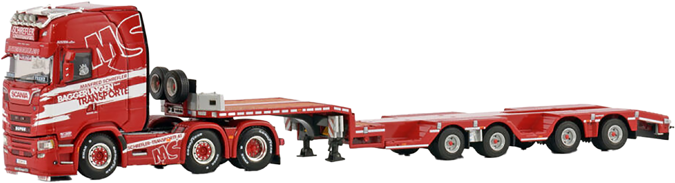 WSI01-4317 SCANIA S Highline 6x2 avec remorque porte-engins 4 essieux – Image 1