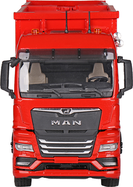 MAN TGX GM 6x2 porteur et remorque ampliroll avec 2 containers, rouge – Image 4