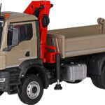 MAN TGS NN 4x2 porteur benne avec grue, bronze