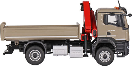 MAN TGS NN 4x2 porteur benne avec grue, bronze – Image 3