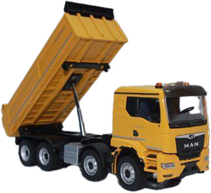 MAN TGS TN 8x4 avec benne MEILLER, jaune – Image 4